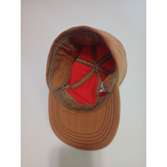 Vintage Carhartt Duck Canvas Cap Hat Mens Medium Tan Ear Flap Thermal WIP USA - Picture 11 of 12